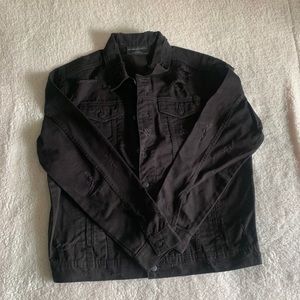 Black denim jacket